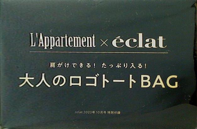 大型本 L'Appartement eclat 大人のロゴトートBAG eclat エクラ 2023年