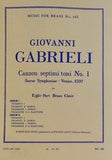 楽譜・スコア FOR BRASS No.143 GIOBANNI GABRIELI Canzon septimi toni No.1 Eight-Part Brass Choir ジョヴァンニ・ガブリエーリ 第7旋法のカンツォン第1番