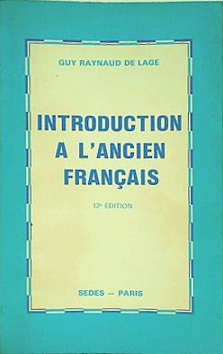 Introduction à l'ancien français