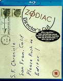 ゾディアック ディレクターズ・カット Zodiac Director's Cut  Blu-ray   2007   Region Free Jake Gyllenhaal