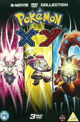 ポケットモンスター Pokemon Movie 17-19 Collection: XY  Diancie and the Cocoon of Destruction  Hoopa and the Clash of Ages  Volcanion and the Mechanical Marvel   DVD 