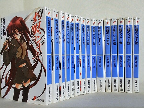 灼眼のシャナ 電撃文庫 高橋 弥七郎 １-１４,１６巻。