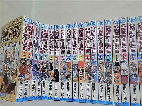 ONE PIECE 尾田 栄一郎 １巻-１１０巻。一部の巻に帯付属。 本セット ONE PIECE 尾田 栄一郎 1巻-110巻。一部の巻に帯付属