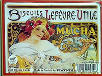 Mucha Biscuits Lefevre-Utile playing cards
