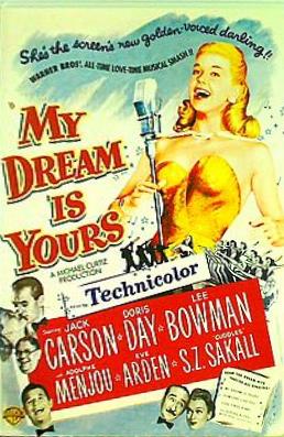 ドリス・デイ ジャック・カーソン リー・ボウマン 夢は心の中に My Dream Is Yours Doris Day Jack Carson Lee Bowman