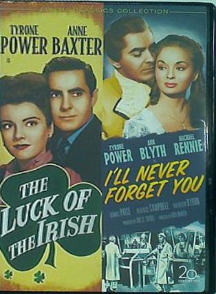 アイルランドの幸運 ヘンリー・コスター タイロン・パワー THE LUCK OF THE IRISH I'll NEVER FORGET YOU