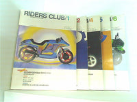 RIDERS CLUB 1984年号 １月号-２月号,４月号-６月号。