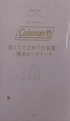 Coleman 軽くてたためて大容量 撥水ビッグトート Sweet 2025年 5月号 特別付録