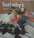 図録・カタログ Sotheby's SCHWEIZER KUNST SWISS ART ZURICH 26 MAI 2004