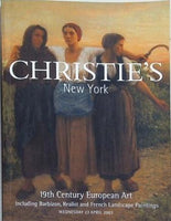 図録・カタログ CHRISTIE'S New York 19th Century European Art WEDNESDAY 23 APRIL 2003