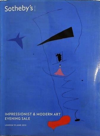 図録・カタログ Sotheby's IMPRESSIONIST ＆ MODERN ART EVENING SALE LONDON 19 JUNE 2012