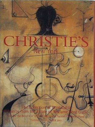 図録・カタログ CHRISTIE'S New York The Collection of Rene Gaffe 6 NOVEMBER 2001