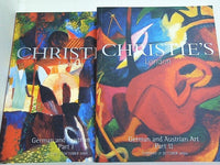 図録・カタログ Christie's London German ＆ Austrian Art 2000 17 OCTOBER 2000 １巻-２巻。BOXケース付属。