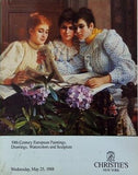 図録・カタログ Christie's NEW YORK 19th Century European Paintings Drawings Watercolors and Sculpture Wednesday May 25 1988