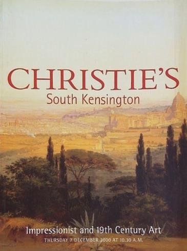 図録・カタログ CHRISTIE'S South Kensington Impressionist and 19th Century Art DECEMBER 2000
