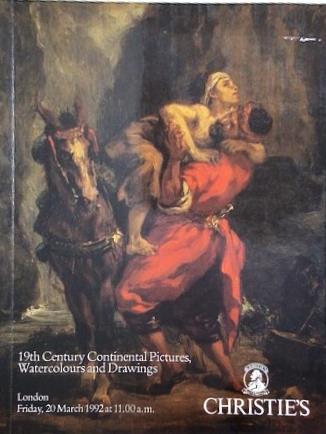 図録・カタログ CHRISTIE'S 19th Century Continental Pictures Watercolours and Drawings London March 1992