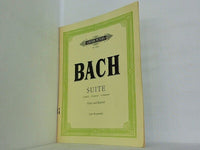 BACH SUITE h-moll Bminor si mincur Flöte und Klavier ペータース版