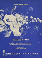 楽譜・スコア Triosonate in c-Moll Johann Joachim Quantz クヴァンツ トリオ・ソナタ ハ短調