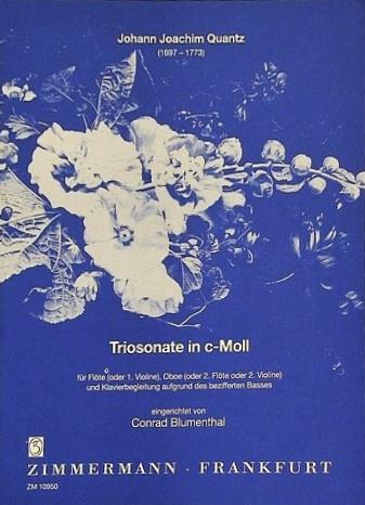 楽譜・スコア Triosonate in c-Moll Johann Joachim Quantz クヴァンツ トリオ・ソナタ ハ短調