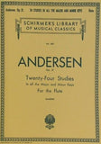 楽譜・スコア Andersen. Op. 21. 24 STUDIES IN ALL THE MAJOR AND MINOR KEYS Flute SCHIRMER'S LIBRARY OF MUSICAL CLASSICS Vol.1671 アンデルセン: フルートのための24の練習