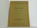 楽譜・スコア J.F.C Flute Music Series 33 Three Duets for two Flutes Op.75 4-6 W.A. Mozart モーツァルトフルート二重奏曲