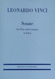 楽譜・スコア LEONARDO VINCI Sonate fur Flote und Continuo in D-dur EDITION REINHARDT L.ヴィンチ フルート・ソナタ