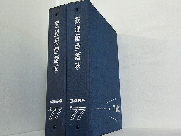 鉄道模型趣味 1977年号 １月号-１２月号。ファイル付属。