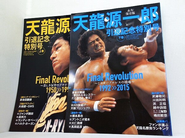 天龍源一郎 引退記念アルバム スポーツアルバム 上下巻。