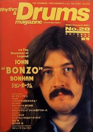 リズム＆ドラム・マガジン No.28 1989年 10月号 ジョン ボーナム スティーヴ スミス