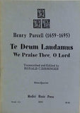 楽譜・スコア Henry Purcell Te Deum Laudamus We Praise Thee O Lord Horn Quartet ヘンリー・パーセル テ・デウム・ラウダムス われら主をたたえん ホルン四重奏