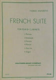 楽譜・スコア FRENCH SUITE FOR FOUR B♭ CLARINETS イヴォンヌ・デポルト フランス組曲 クラリネット4重奏