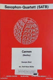 楽譜・スコア Carmen Medley Saxophon Quartett SATB ジョルジュ・ビゼー ロルフ・ハンス・ミュラー カルメン サクソフォン4重奏