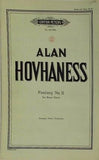 楽譜・スコア 金管合奏のための幻想曲第2番 Fantasy No. II for Brass Choir アラン・ホヴァネス Alan Hovhaness Edition Peters ペータース社