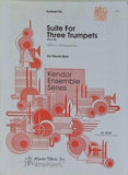 楽譜・スコア 3本のトランペットのための組曲 Suite For Three Trumpets Op. 28 トランペット三重奏 Trumpet Trio Kendor Ensemble Series Kendor Music デヴィッド・ユーバー