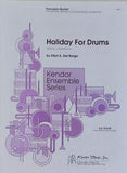 楽譜・スコア Holiday For Drums パーカッション五重奏曲 Precussion Quintet Kendor Ensemble Series Kendor Music エリオット・A・デル・ボルゴ 打楽器五重奏