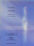 楽譜・スコア 3つの三重奏曲 作品13 Trois Trios Op.13 Fr. Kuhlau: Gerard Billaudot Editeur フリードリヒ・クーラウ