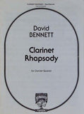 楽譜・スコア クラリネット・ラプソディ Clarinet Rhapsody クラリネット四重奏 David Bennett Carl Fischer Music デヴィッド・ベネット