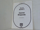 楽譜・スコア クラリネット・ラプソディ Clarinet Rhapsody クラリネット四重奏 David Bennett Carl Fischer Music デヴィッド・ベネット