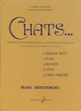 楽譜・スコア 猫 Chats... Cinq pièces pittoresques pour 4 flûtes フルート四重奏 Marc Berthomieu マルク・ベルトミュー