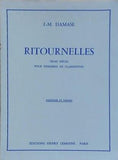 楽譜・スコア リトゥルネル Ritournelles ダマーズ J.M. Damase クラリネット・アンサンブル Éditions Henry Lemoine
