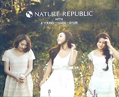 NATURE REPUBLIC WITH JI YOUNG・HARA・GYURI  ジヨン・ギュリ・ハラ  KARA
