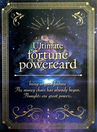 Ultimate fortune powercard