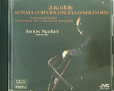 コダーイ 無伴奏チェロ・ソナタ 他 ヤーノシュ・シュタルケル