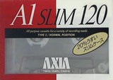 AXIA カセットテープ A1 SLIM 120分 スリムケース タイプⅠ ノーマルポジション 3本セット