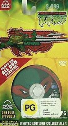 ミュータント・タートルズ TMNT DVD Singles Shell Shock Collection Limited Edition RAPHAEL