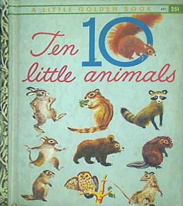 10 little animals FEODOR ROJANKOVSKY A LITTLE GOLDEN BOOK