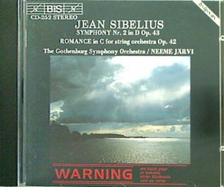 SIBELIUS SYMPHONY Nr.2 in D Op.43 ROMANCE IN C for string orchestra Op.42