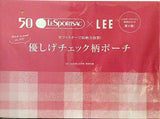 LESPORTSAC レスポートサック 優しげチェック柄ポーチ LEE 2024年 10月号 特別付録