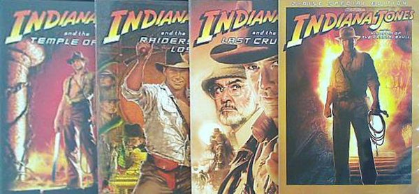 インディ・ジョーンズ INDIANA JONES TEMPLE OF DOOM RAIDERS OF THE LOST ARK LAST CRUSADE KINGDOM OF THE CRYSTAL SKULL