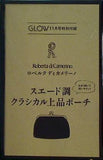 ロベルタ ディ カメリーノ スエード調 クラシカル上品ポーチ GLOW グロー 2024年 11月号 特別付録